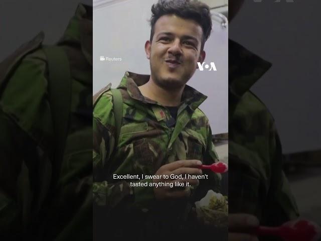 Syrians taste freedom at famous Damascus ice cream parlor  | VOA News #shorts