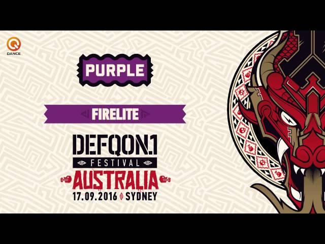 The colours of Defqon.1 Australia 2016 | PURPLE mix by Firelite