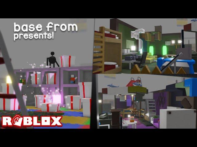 A BASE ONLY WITH ITEMS FROM PRESENTS! • Roblox SCP-3008