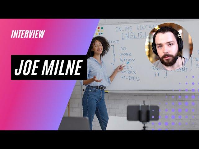 Joe Milne Interview - How to find a job teaching english online #tesol #teach #freelance