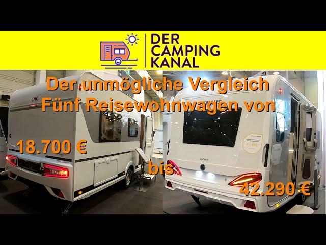 Der unmögliche Vergleich - Kompakte Reisewohnwagen mit Einzelbetten von billig bis teuer!