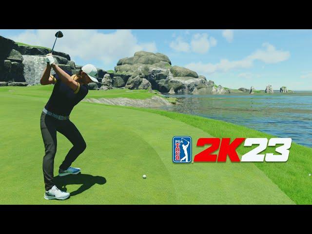 HILARIOUS MATCH AT PENGUIN FALLS FANTASY COURSE IN PGA TOUR 2K23...