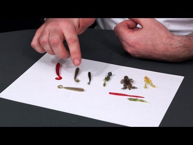 Silicone baits for fishing by spinning on a micro-burn