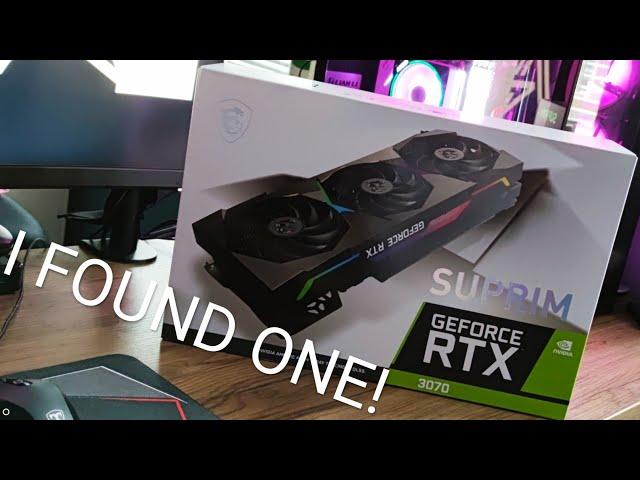 I FOUND ONE! MSI Suprim RTX 3070 Unboxing!