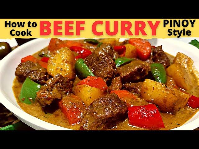 BEEF CURRY FILIPINO STYLE | CREAMY Beef Curry Pinoy Style | How To Make Beef Curry