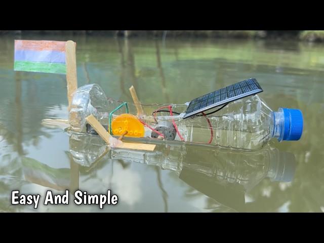 Solar-Powered Boat Project with DC Motor | Very Simple & Easy