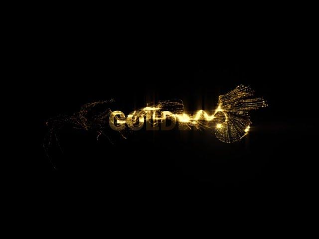 gaming intro without text |how to make gold particles text intro animation | kinemaster tutorial