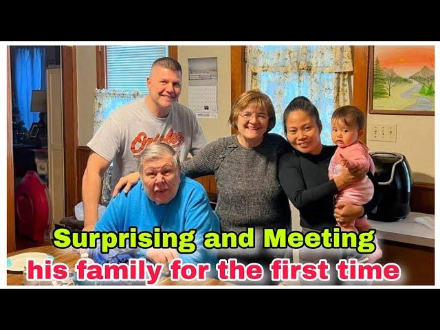 Surprising and Meeting his family for the first time| Filipina-American Couple