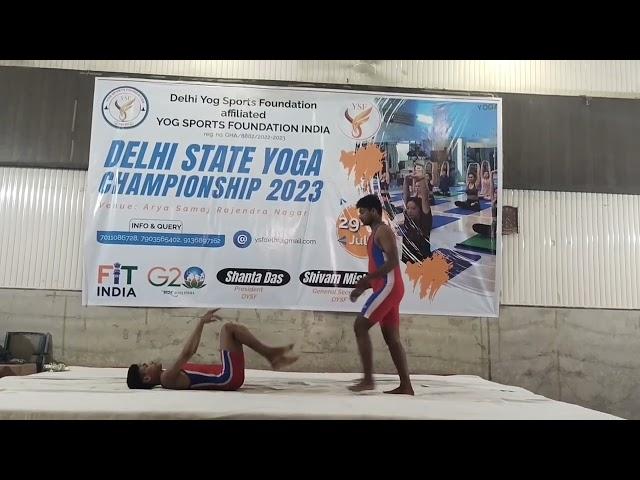 Delhi state  championship yoga artistic pair pyramid#trending #health #amazing #fitness #lifestyle