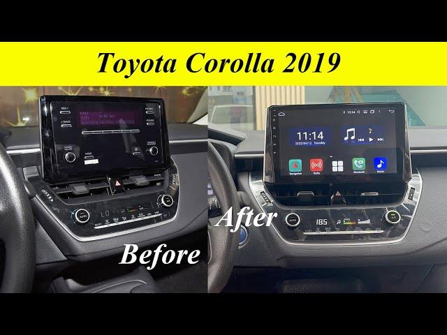 Installation : Toyota Corolla /Levin 2019-2022 year, Car stereo with 10.1inch 2.5D IPS screen