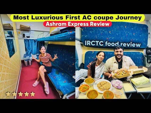 Most Luxurious First AC Journey with Delicious IRCTC food || Rajdhani bhi iske samne fail hai 