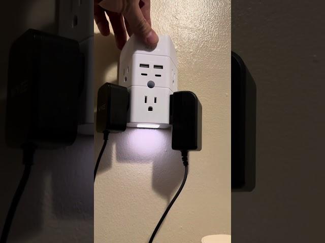 Surge protector outlets with usb / isbc and night light #outlet #usb #usbc #surge #surgeprotector