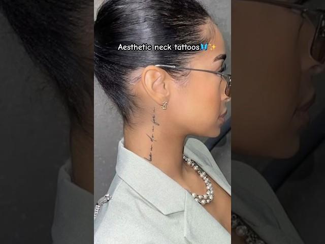 Aesthetic neck tattoos 