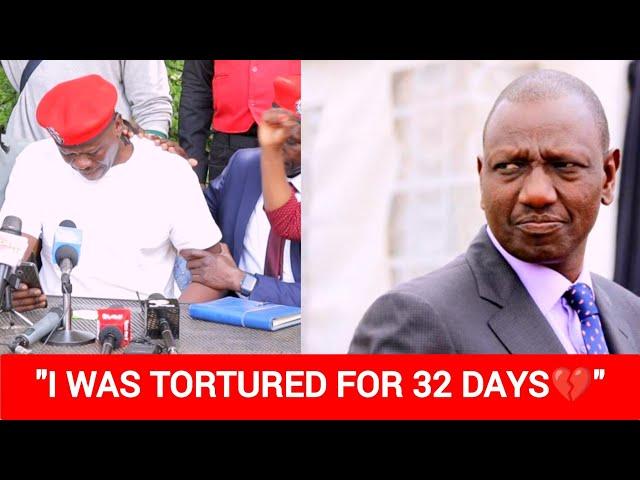 SAD‼️: BOB NJAGI SHEDS TEARS AS HE NARRATES HIS 32- DAY  TORTURE ORDEAL BY THE POLICE.