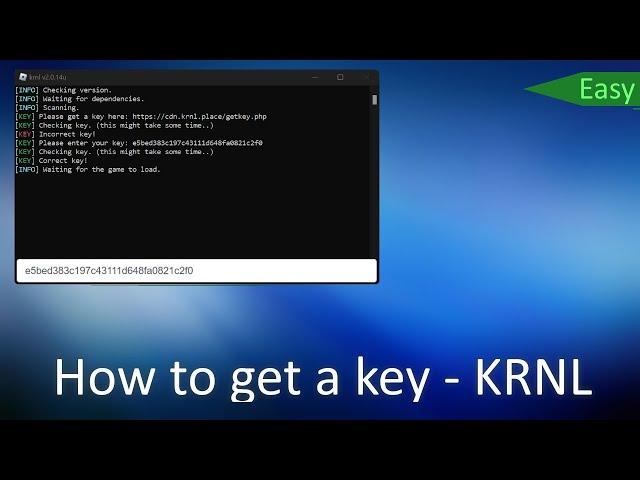 How to get a key in krnl - Easy Tutorial