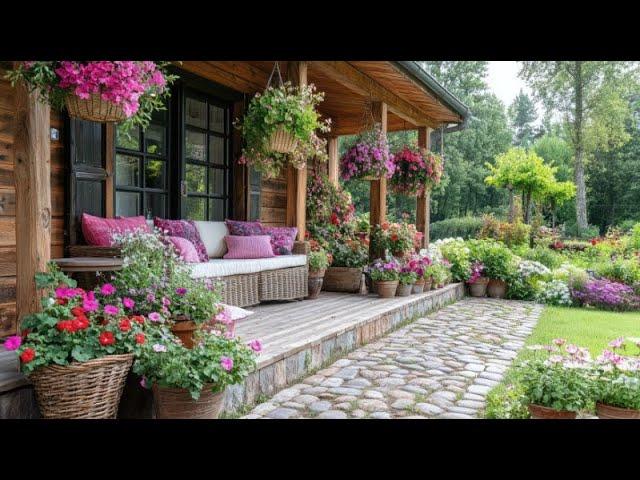 Transform Your Farmhouse Veranda Into Mini Garden Paradise   Charming Ideas You Can't Miss