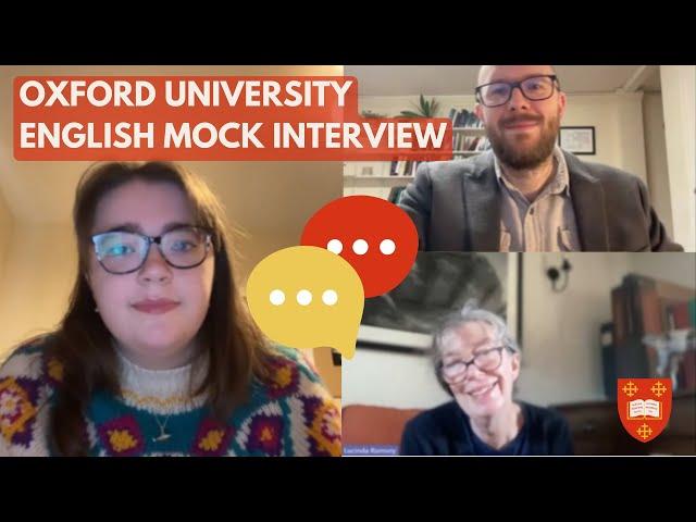 Oxford University English Mock Interview