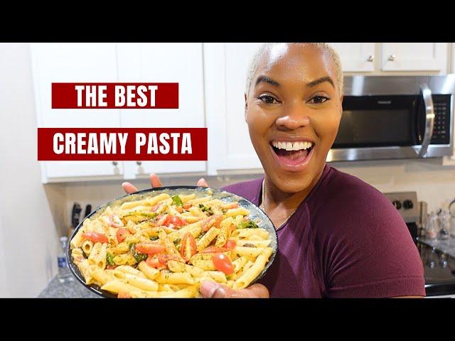 10 Minute Creamy Vegetable Pasta Recipe | How To Make Vegan Pasta