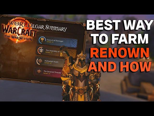 BEST Way To Farm REPUTATION and RENOWN In War Within and HOW