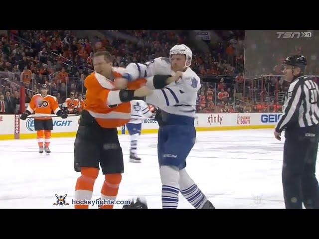 Dion Phaneuf vs Brayden Schenn Jan 19, 2016