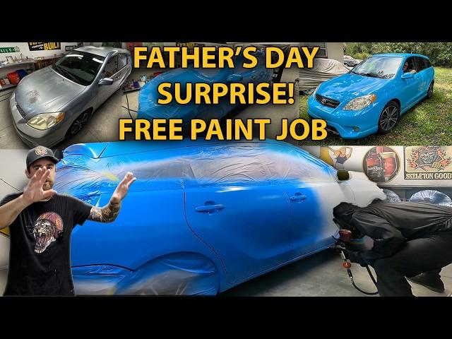 Surprising Dad with a Full Car Paint Job for Father’s Day!