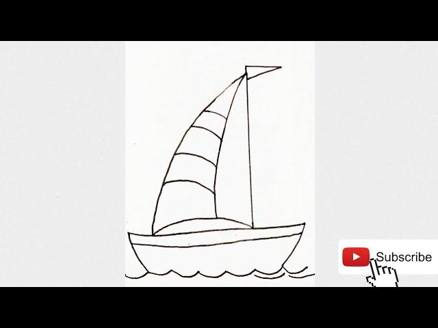 How to draw Boat drawing easy |step by step#shorts