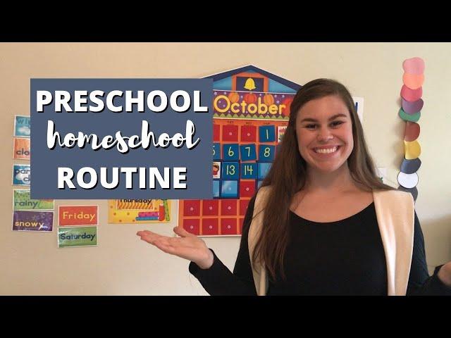 PRESCHOOL HOMESCHOOL ROUTINE \\ HOMESCHOOLING WITH TODDLERS \\ HOMESCHOOL WORKING FULL TIME