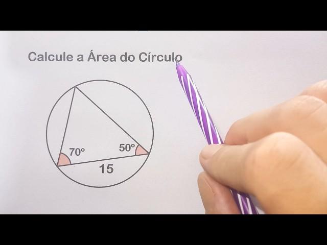 HOW TO CALCULATE THE AREA OF A CIRCLE?! - LAW OF SINES