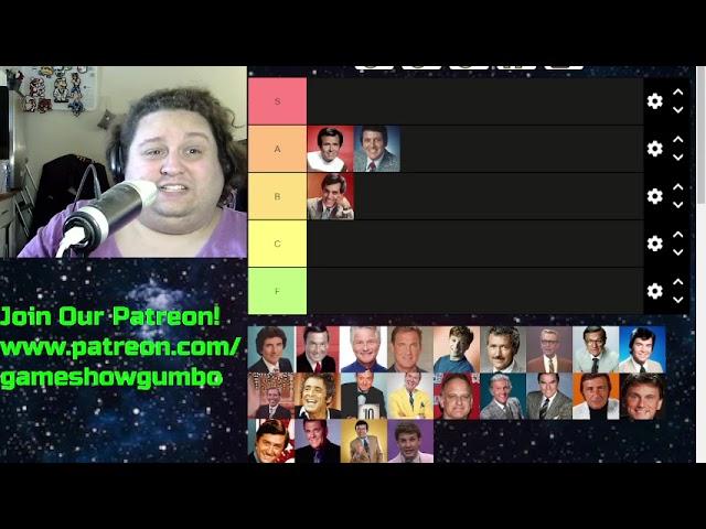 Game Show Tiermaker - Best Game Show Host Throughout The Years