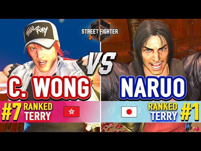 SF6  CHRIS WONG (#7 Ranked Terry) vs NARUO (#1 Ranked Terry)  Street Fighter 6 High Level Gameplay