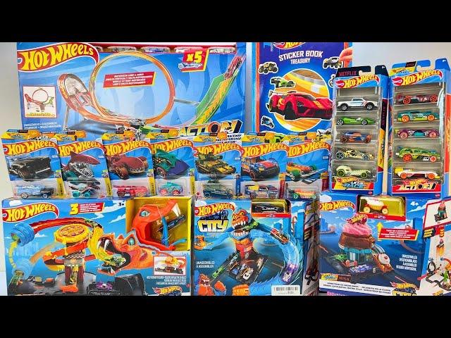 Hot Wheels Let's Race Netflix Toys Review' | Crazy Car Crash Motorized Raceway Track