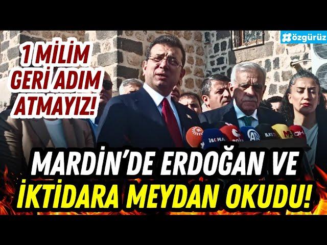 İmamoğlu Mardin'e gitti, Ahmet Türk'le birlikte Erdoğan'a meydan okudu!