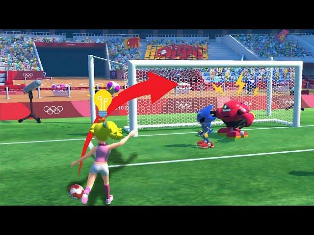 Tokyo 2020 Olympic Football Peach vs  Mario, Jet, DK & Silver – A Test of Speed and Skill!