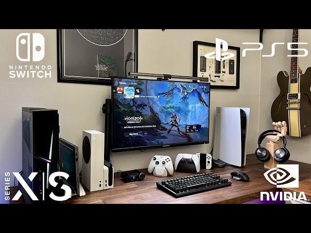 EVERY Gaming Console in One Monitor Setup - PS5 Series S PC Switch