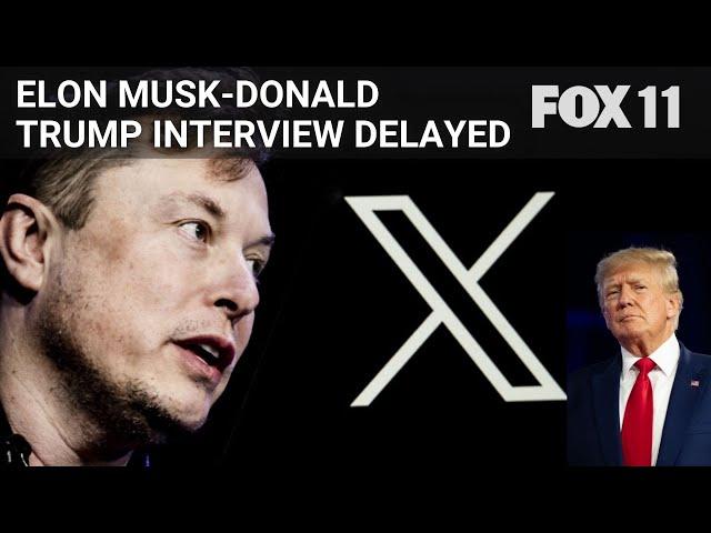 Live stream for Elon Musk-Donald Trump interview crashes