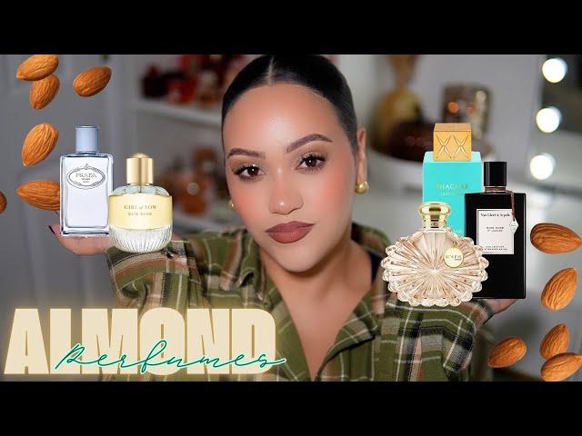 ALMOND PERFUMES IN MY COLLECTION! NUTTY, POWDERY, CREAMY PERFUMES | AMY GLAM 