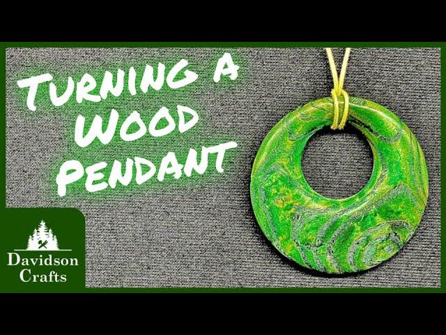 Turning an Ash Wood Pendant  - Woodturning Project | Davidson Crafts