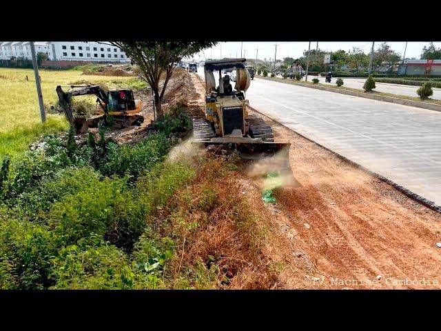 Experience Operating Cutting Slope Cleaning Sidewalk Highway & Project Filling Land Dozer Leveling