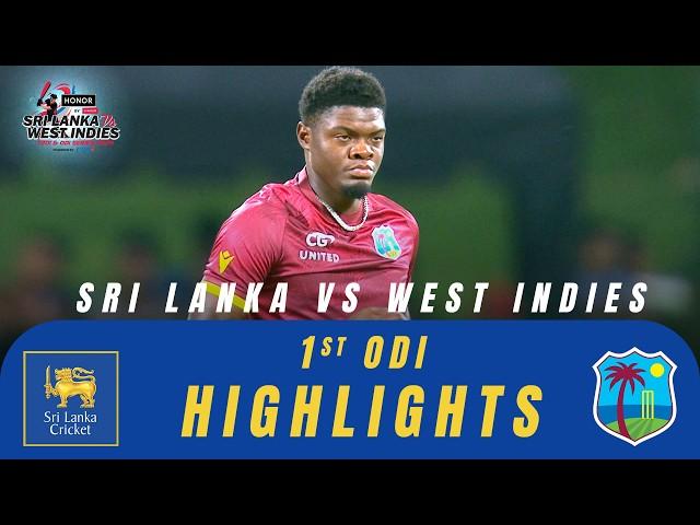 1st ODI | Highlights | West Indies Tour Of Sri Lanka | 20th October 2024