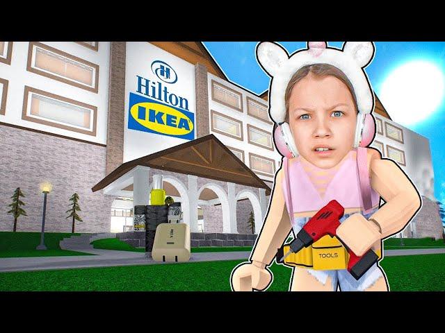 Построим Отель для Голодных в IKEA Роблокс?