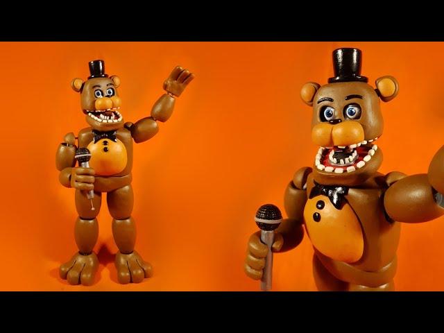 UNWITHERED FREDDY(REMAKE2.0/FNAF FAN MADE) PLASTILINA PORCELANA POLYMER CLAY