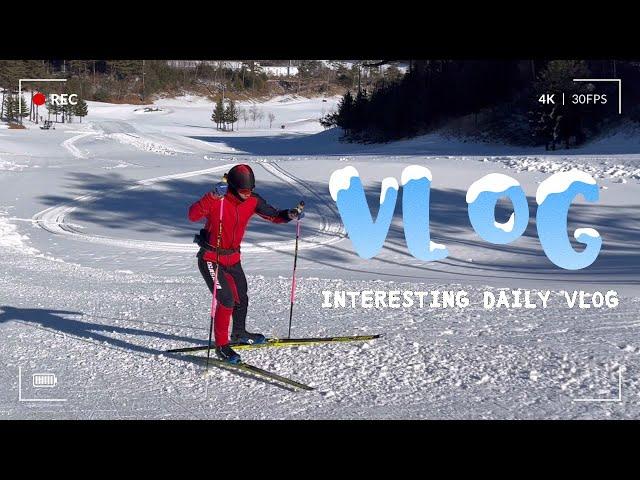 [하늘의 순간]운동선수/일상/vlog/cross-country sking️