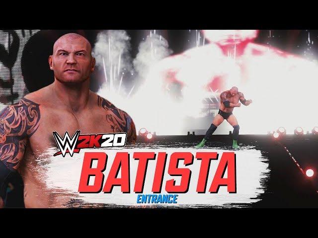 WWE 2K20 : BATISTA ENTRANCE!! (XBOX ONE X/PS4)