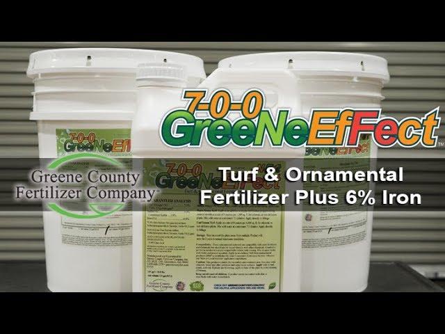 7-0-0 GreeNe EfFect™ Turf & Ornamental Fertilizer Plus 6% Iron - Greene County Fertilizer Company