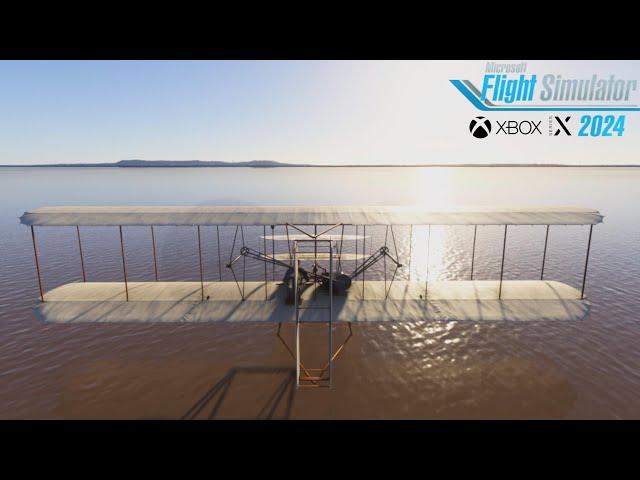 Microsoft Flight Simulator 2024 | Wright Flyer "Oldest Plane" - Free Flight & Sunset [4K.XSX]