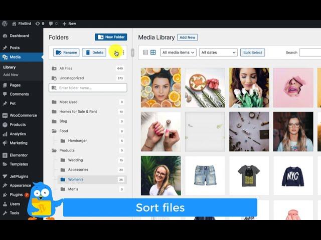 How to Create and Organize WordPress Media Library Folders