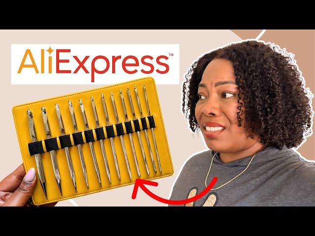 YARN SNOB REVIEWS | Trying Metal Tunisian Crochet Hooks from AliExpress