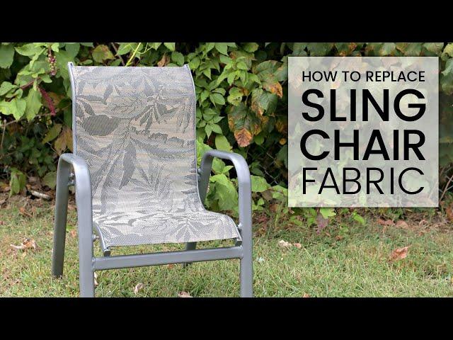 How to Replace Outdoor Sling Chair Fabric with Phifertex