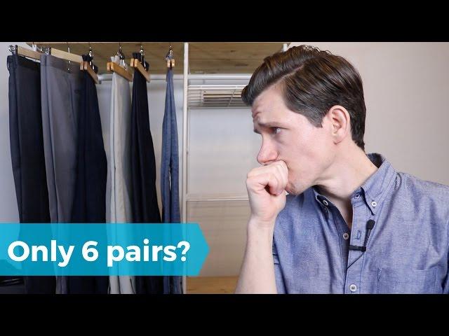 Minimalist Men's Pants Collection (Only 6 Pairs)