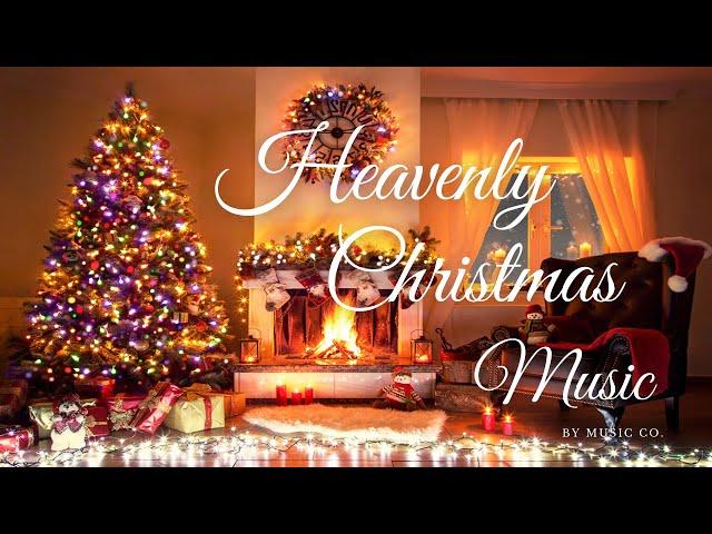 Heavenly Christmas Music, Fireplace Sounds, Relaxing Christmas Music, Christmas Choir Ambience.